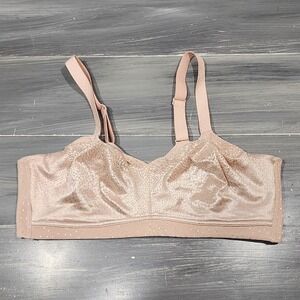 Wacoal Bra 38DD Back Appeal Wire-Free Bra 852303 Sand Beige